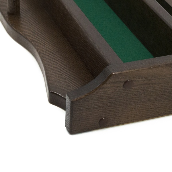 Полка для шаров навесная из массива ясеня (цвет махагон)